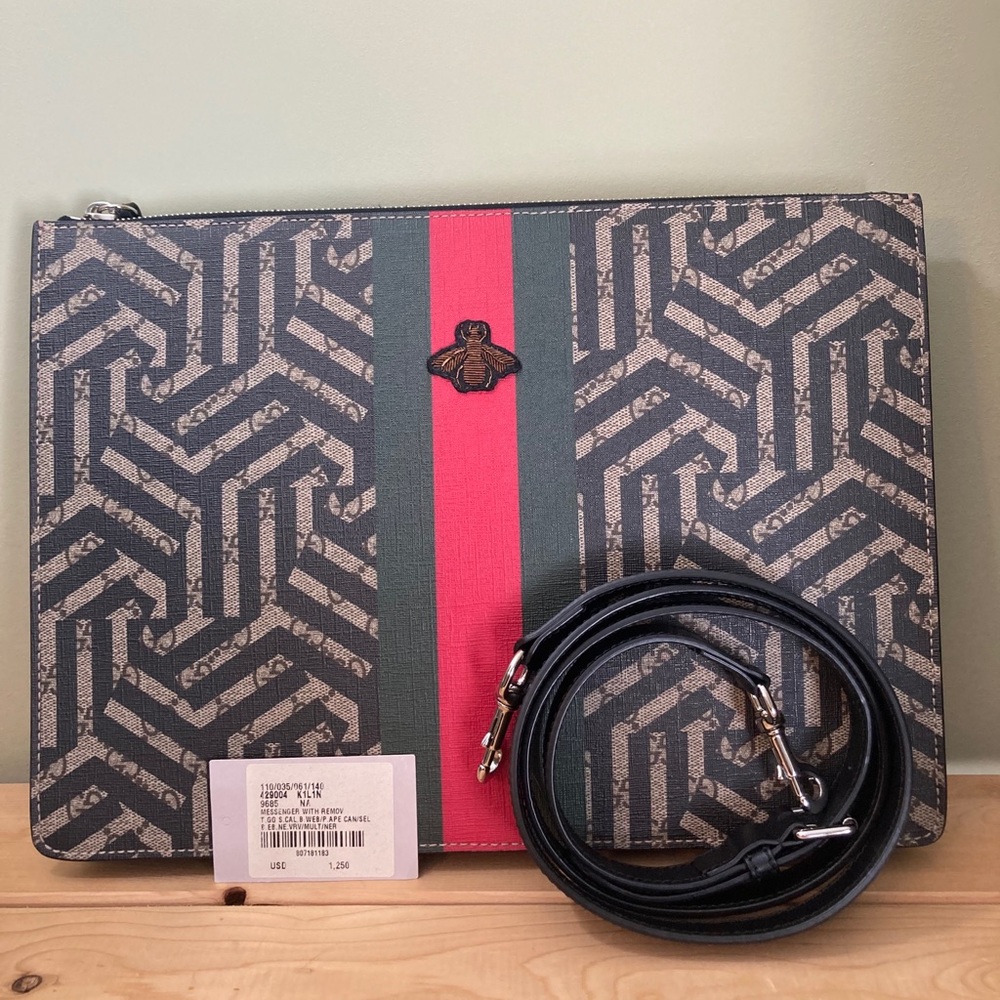 Gucci Caleido Messenger Clutch coated canvas